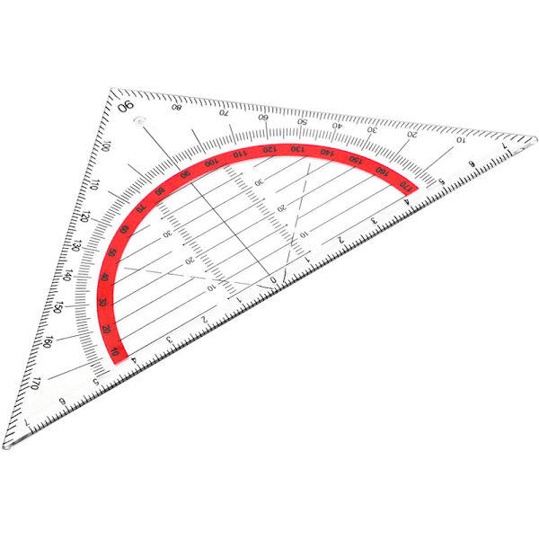 Colour Code Piece Geometry Set Square, Office School Geometry Set Square Drawing Drafting Triangle Geometry Set, Plastic