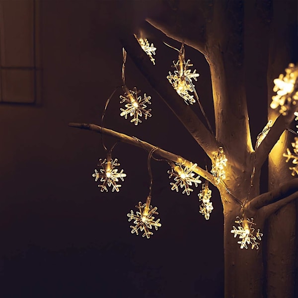 6m 40 LED-valosarjat, Tuijotus- ja Vilkkumistilat, Sopii Jouluun, Hääihin, Syntymäpäiville, Ystävänpäivälle, Juhliin, Makuuhuoneeseen Sisä- ja Ulkokäyttöön