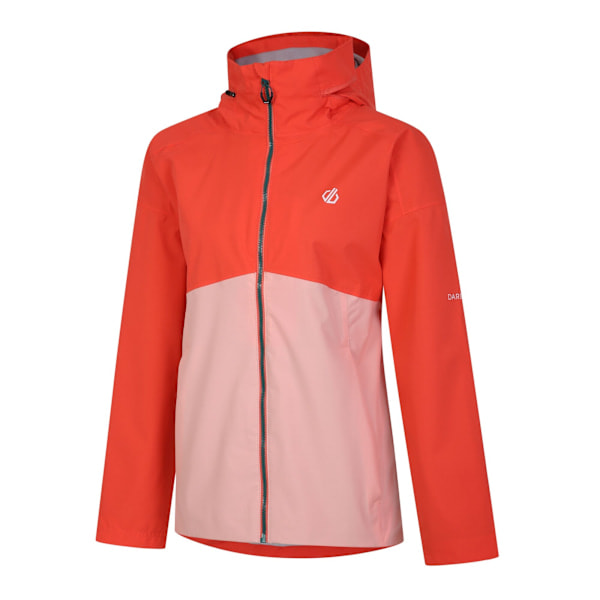 Dare 2B Dame/Kvinder Trail Farveblok Vandtæt Jakke 14 UK Neon Peach 14 UK