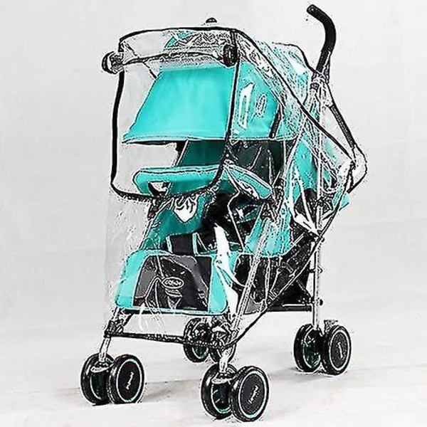 Regnskydd för barnvagn, universellt regnskydd, vattentätt dammskydd, anti-uv-skydd, regn- och vindskydd