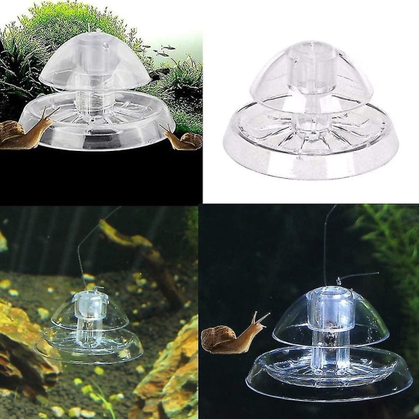 Snigel Fångare För Akvarium, Snigel Fälla, Plast Snigel Fälla, Rolig Plast Snigel Fälla Akvarium För Att Fånga Sniglar I Akvarium(2st, Transpare
