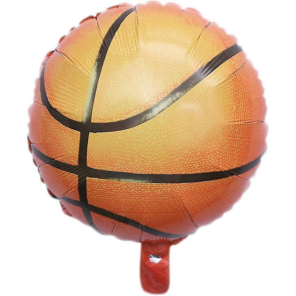 10 stk 18 tommers basketball ballonger dekorasjoner ballong for fest basketball ballonger dekorative kreativ aluminiumsfolie sport