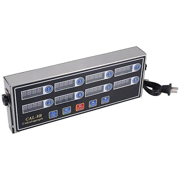 Cal-8b Bärbar Calculagraph, 8-kanals Digital Timer, Kök Matlagning Timing LCD-display Klocka Skakningspåminnelse-XS2-[CO]