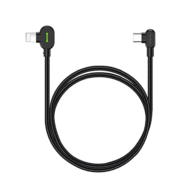 McDodo CA-7370 90° USB-C til Lightning, PD, 3A, 1.2m, svart