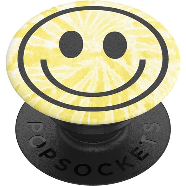 PopSockets Avtagbart Grepp med Ställ Tie Dye Smiley
