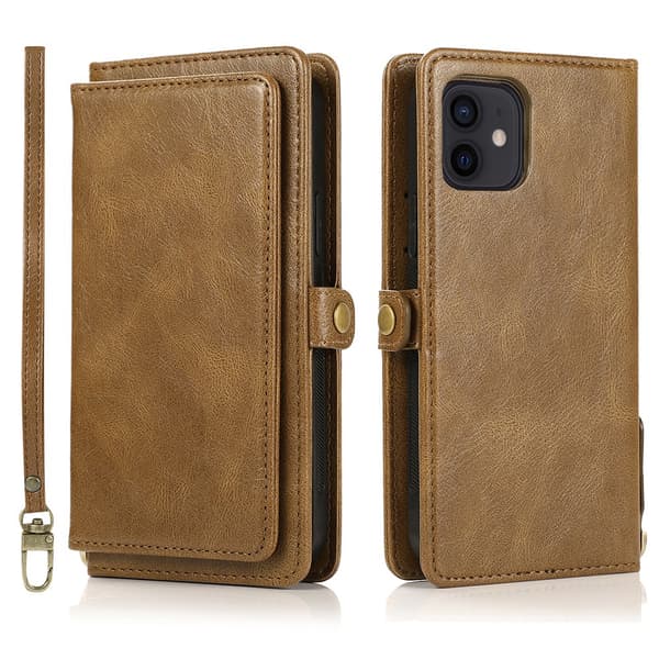 Kätevä 2-in-1 lompakkokotelo - iPhone 12 Mörkblå