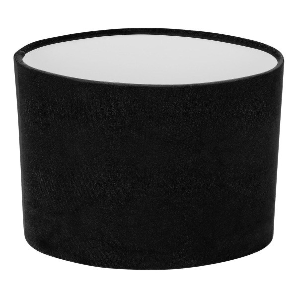 1 stk. Oval Lampeskærm Dekorativt Stof Håndværk Lampebeskyttelse Bordlampebeskyttelse Tilbehør Sort 23X12X18.5CM Sort 23X12X18.5CM