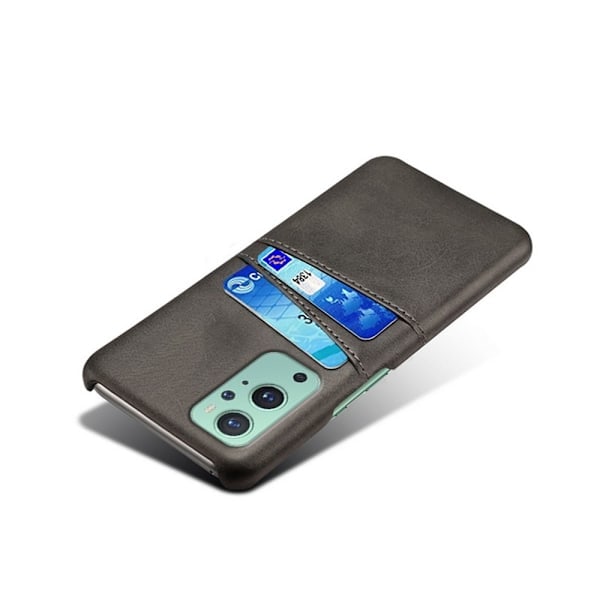 OnePlus 9 Pro - KSQ Cover med Kortlomme - Sort Black Sort