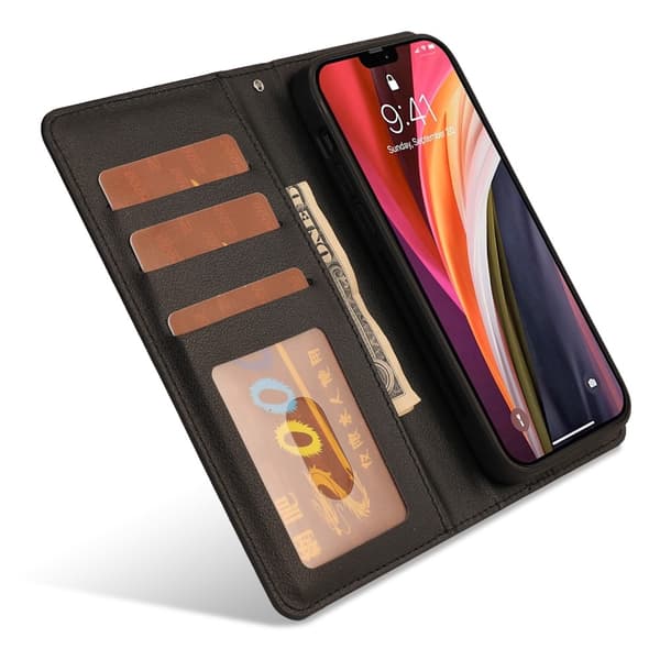 iPhone 12 / 12 Pro - 2in1 Magnetfodral - Svart Black Svart