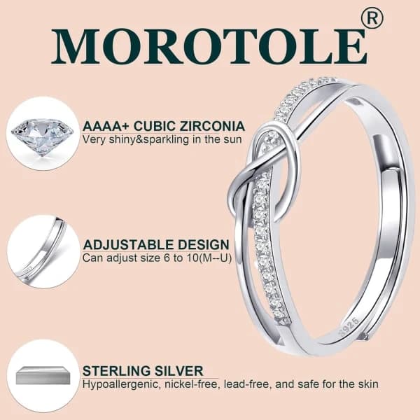 Sterling Sølv Forever Linked Ring til Mors Dags-gaver[co]