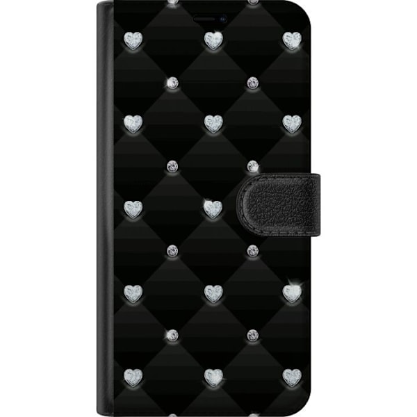 Samsung Galaxy S21 Plånboksfodral Bling Heart