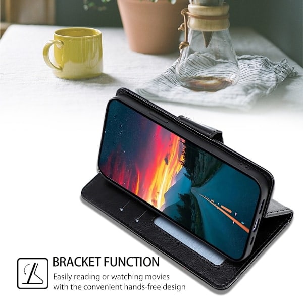 Samsung Galaxy S23 Plus Læder Etui Sort