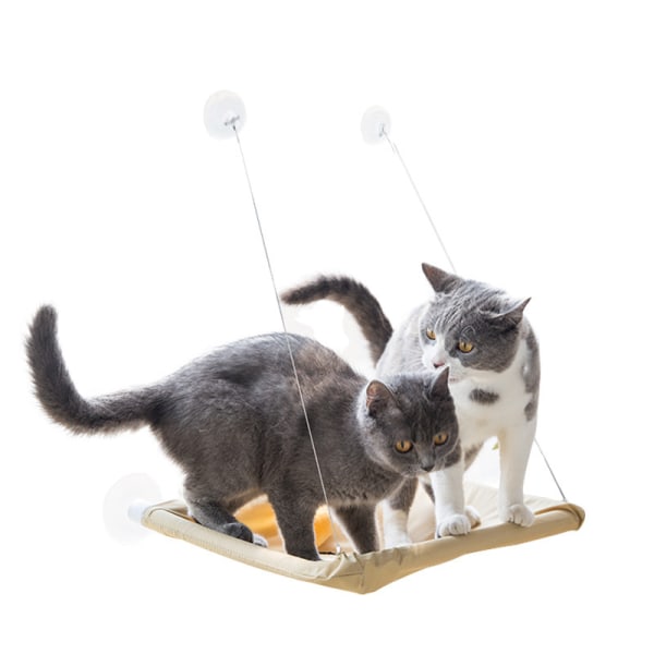 Kattsäng - Solsäng för katter - med 4 stora sugkoppar