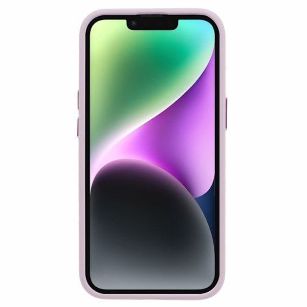 iPhone 15 Plus Skal Flytande Silikon AluLens Rosa