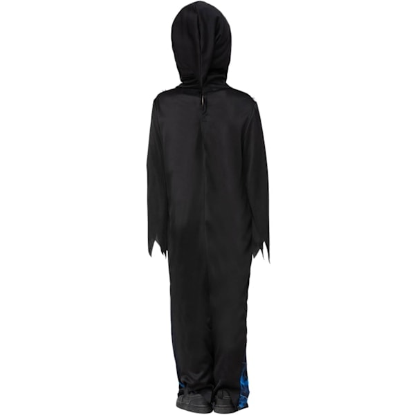 Smiffys Barn/Barn Midnight Skjelett Liemann Kostyme 4-6 År Svart/Blå 4-6 År