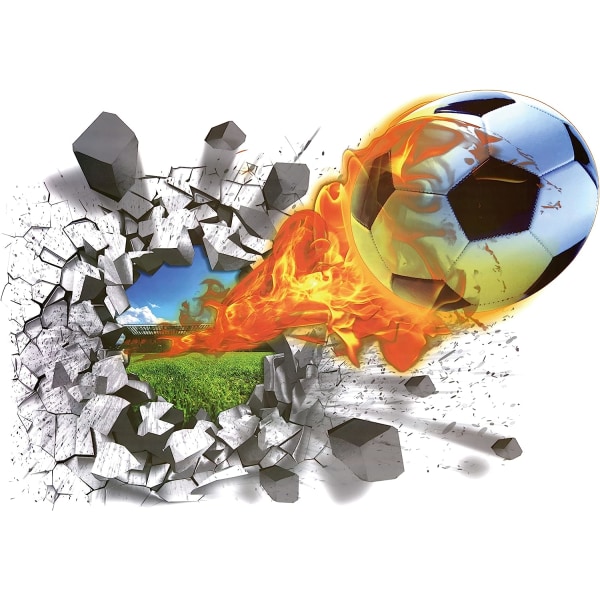 3d fotboll klistermärken (70x50cm) I sport dekoration klistermärken