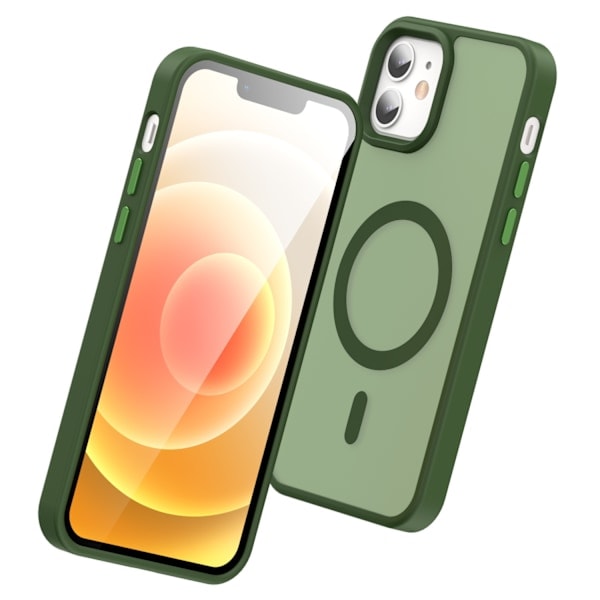 ColorPop iPhone 12/12 Pro Deksel CH MagSafe Matt Grønn