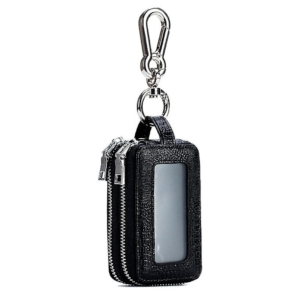 1 st Car Key Cases Car Key Fob Vehicle Smart Keychain Case Holder (Svart)