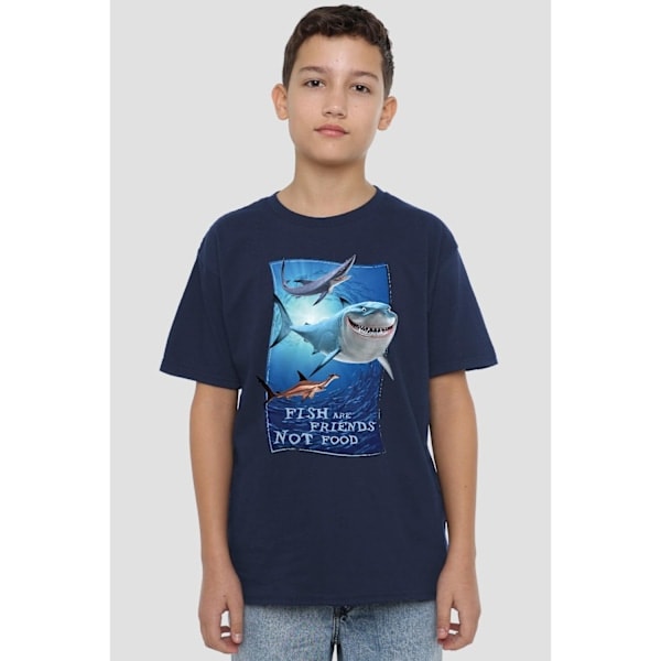 Finding Nemo Barn/Kids Fiskar er venner T-skjorte 12-13 år Navy 12-13 Years