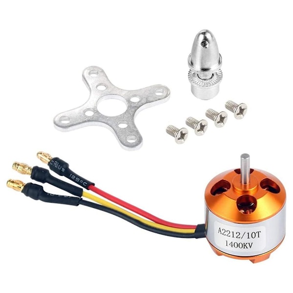 2pack 2212 1400kv/2200kv harjaton ulkoroottorimoottori kiinnikkeellä 10t/6t+30a Esc Rc-lentokone Quadco