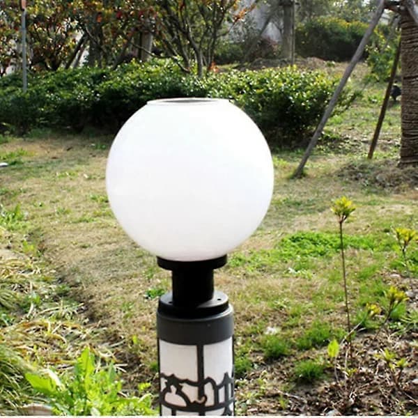 1 stk. LED 200 mm Solcellevæglampe Udendørs Rund Kugle Rund Lampe[CO]