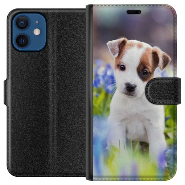 Apple iPhone 12 Plånboksfodral Hundvalp
