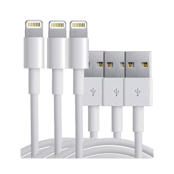 Ekstra kvalitets USB-kabler til iPhone og iPad, 1 meter (3-pak) 50