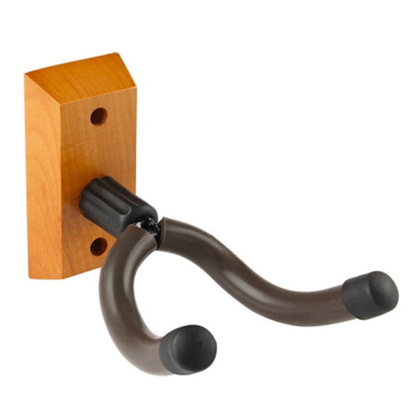 Gitarveggfeste, 1 pakke gitarveggfeste, hardtre gitarveggfeste med skruer, for akustisk gitar, elektrisk gitar