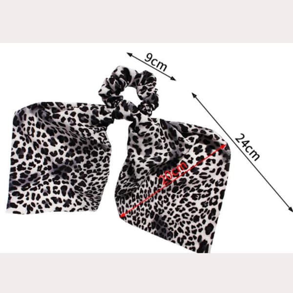 3-pack hårsnoddar, scrunchies med scarf, hårband