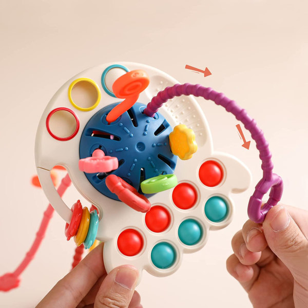 Dra i snöre Fingergrepp Sensoriska leksaker Baby Lärleksak