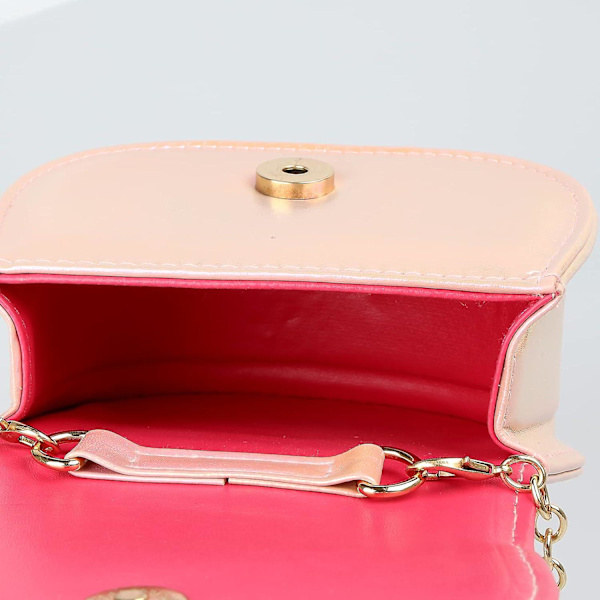 Baby Toddler Mini Bag Candy Color Butterfly Toy Purses Pearl Handle, Rosa