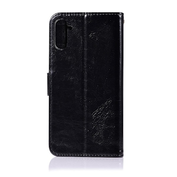Samsung Galaxy Note 10 - Plånboksfodral Premium - Svart Svart Svart