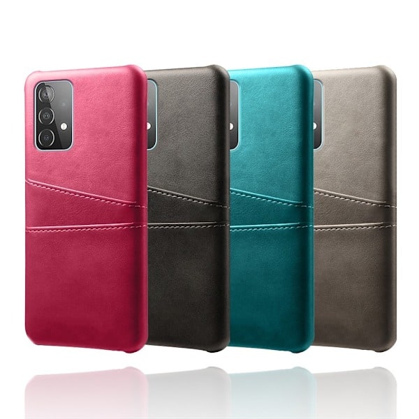 Samsung Galaxy A52 / A52s - KSQ Kuori Korttitaskulla - Musta Black Svart