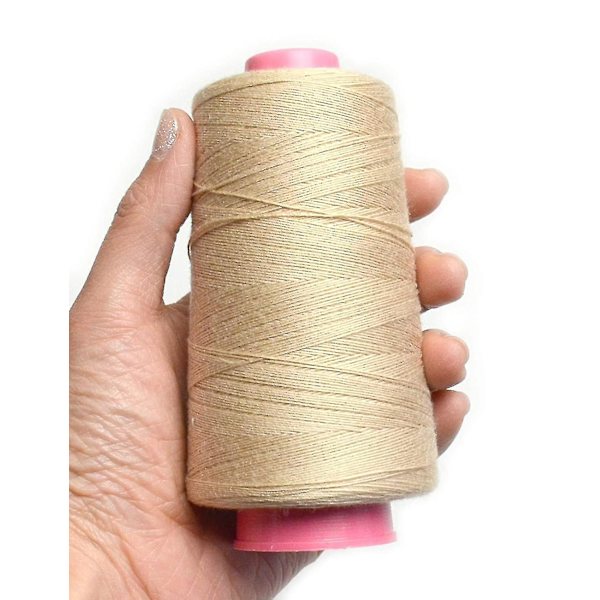 Svart vävtråd 100 % polyester för att göra peruk sömnad hårväft hårförlängning 1 st (1 st, svart)