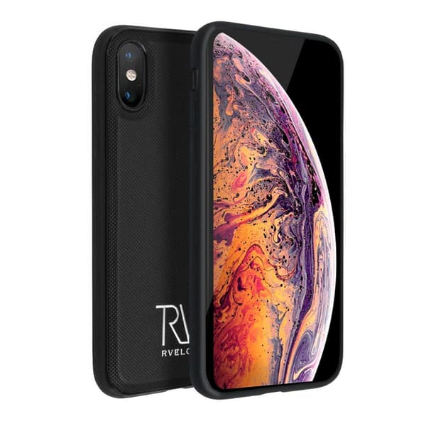 iPhone XS Max Pungcover Magnet Rvelon - Sort Svart black
