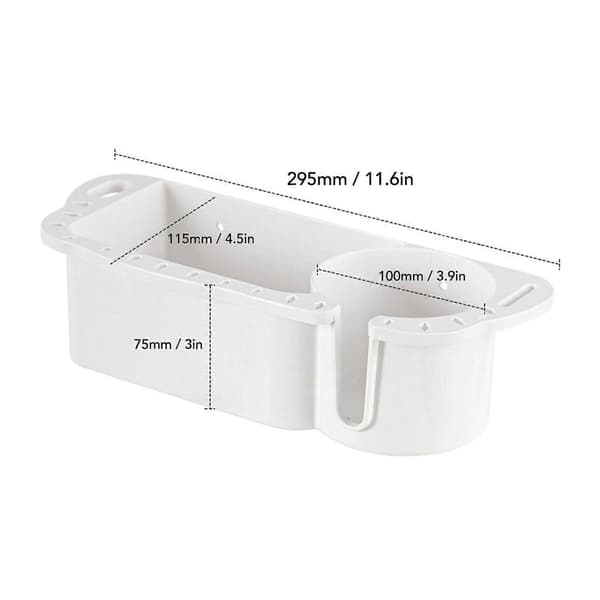 Yacht Functional Storage Boxes Practical Multifunctional Fishing Gear Organizers Versatile Tool Organizer for Boats White