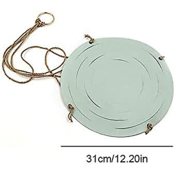 Nahkainen riippuva kukkaruukku - sisä- ja ulkokäyttöön - 31 cm / 15 cm - taivaansininen