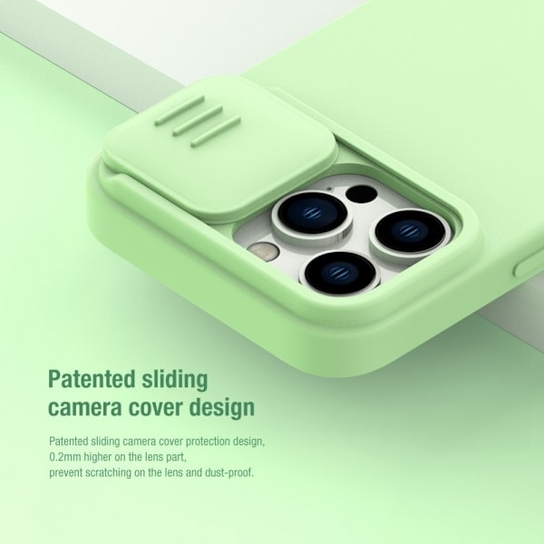 NILLKIN iPhone 14 Pro Max Deksel CamShield Silky Liquid Svart