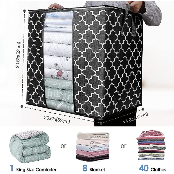 Foldable Storage Bags ,large Blanket Clothes Organization And Storage Containers For Comforters,bedding