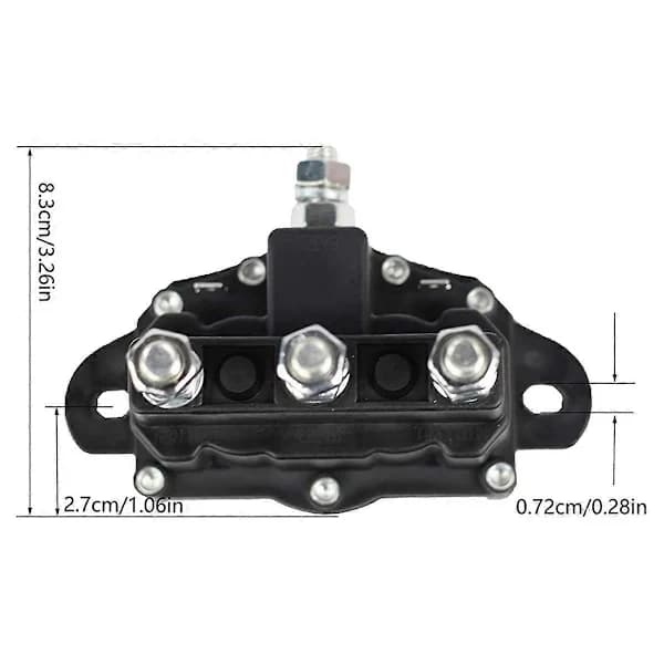 For vinsjmotor reverserende solenoid 12V DC kontaktorrelebryter[co]