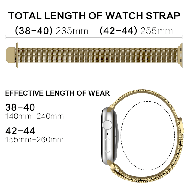 ColorPop Milanese Loop -metalliranneke Apple Watch 38/40/41 mm
