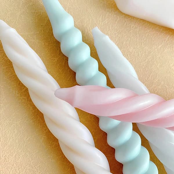 Form Genanvendelig støbning af forme 3D-lysestøbning Spiralform Form DIY 3D-håndværk Forme C[co]