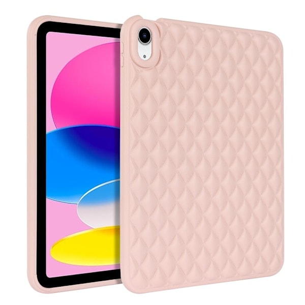 iPad Air 2025-2020 Skal Diamant Textur TPU Rosa
