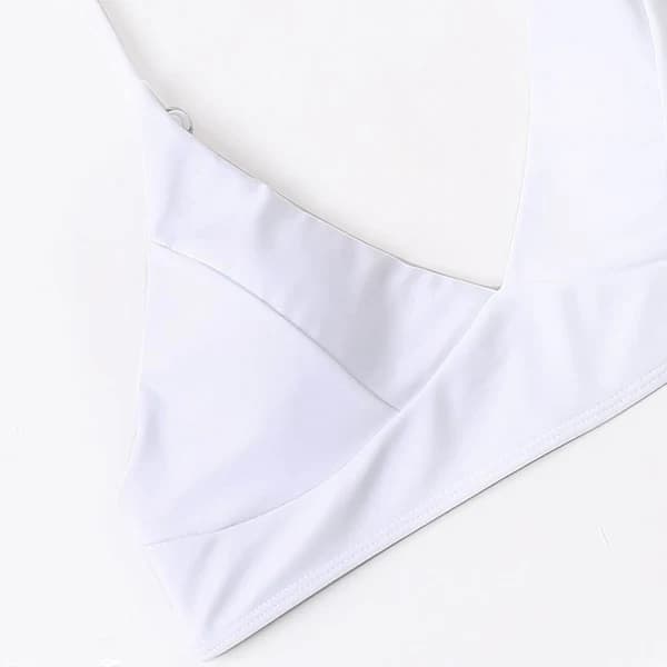 Bikini til kvinder, sort, push-up, todelt badedragt White S[CO]