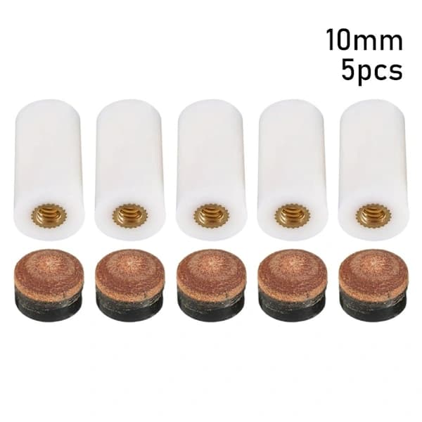 5 st/förpackning Biljardköspetsar Ersättningsspetsar 10MM 10MM 10mm 10mm[co]