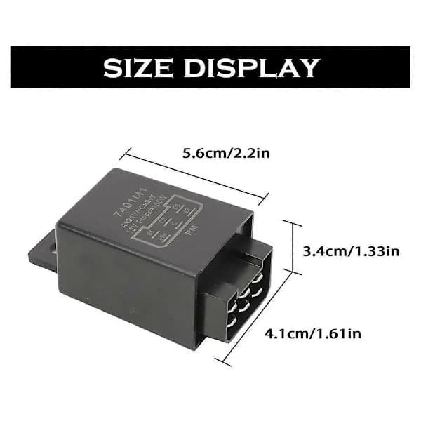 12V 21W 6-Pin Blinkrelé Traktor Indikatorrelé[co]