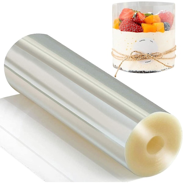 12cm X 10m Cake Edge Film Clear Acetate For Cake Decorating Chocolate Mousse Cakes Dessert Rings