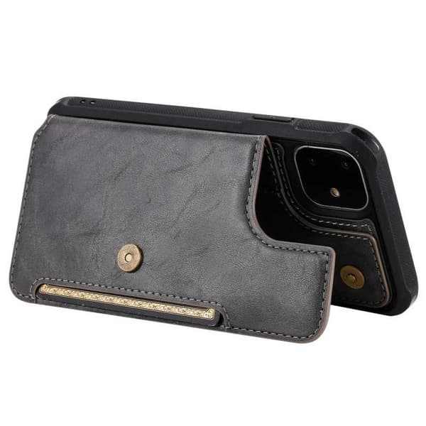 iPhone 12 Multifunktionel Kortholder 5-RUM Winston Svart black