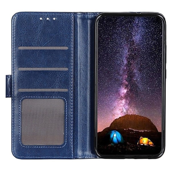 Xiaomi 14T Etui Crazy Horse Læder Blå