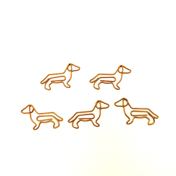 20 stk. Dachshund-formede papirclips, søde små papirclips, søde papirclips, bogmærker, planlægningsclips, papirholder